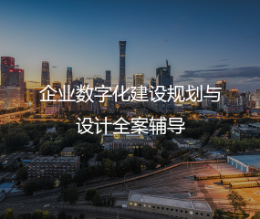 企业数字化建设规划与设计全案辅导